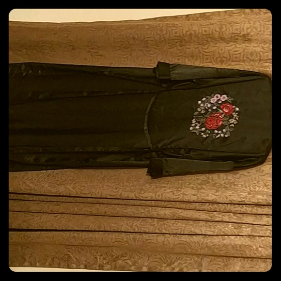 Long silk robe